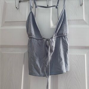 Edikted Light Blue backless Top